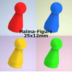 Halma-Figure - 25x12mm