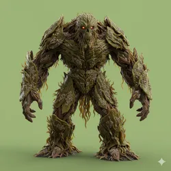 Seaweed Golem – Ocean Plant Construct – Fantasy STL Figure – 3D Print Mini – Tabletop Monster