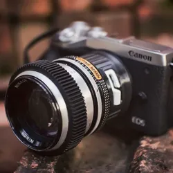 Other STL indir - Nikon Lens to Canon M camera with locking pin - CL4PTRAP