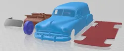 Pontiac Streamliner Six Sedan Delivery 1949 Printable Car 3D Print Model in Automotive 540965