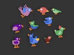 #2 Kurzgesagt Fridge Magnets | Birds | No MMU Needed