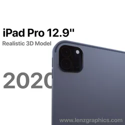2020 iPad Pro 3D model