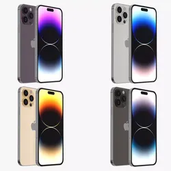 Apple iPhone 14 pro max Low-poly 3D model