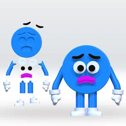Characters & Creatures STL تنزيل - Save the shapes 2 3D Model STL MultiParts No Support Fanart - FnFLab