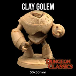 Clay Golem | PRESUPPORTED | Dungeon Classics