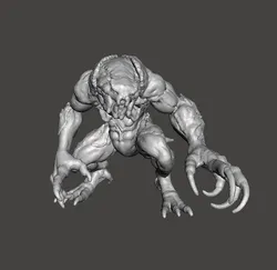 RE3 HUNTER BETA MONSTER MINIATURE MODEL FOR HORROR OR FANTASY GAMES RPG DND 3D Print Model in Monsters & Creatures 541173