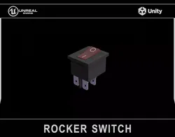Rocker Switch Low-poly 3D model