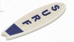 Surf Board Fridge Magnet