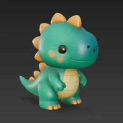 Vehicles & Machinery STL تنزيل - Cute Chibi Dinosaur STL Model Cartoon Dino Figure 3D Print - Anıl GÖKTAŞ