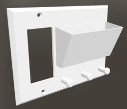 Wall Plate Key Hanger & Card Holder