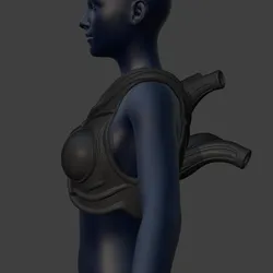 Xenomorph Queen Breastplate with Tentacles