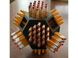 76 Pencils Sculpture