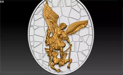 Archangel saint Michael pendant