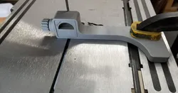 Band saw jig to cut EVA foam dowels