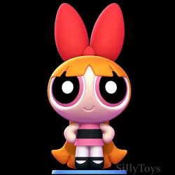 Blossom - Powerpuff Girls 3D Print Model in Woman 618924