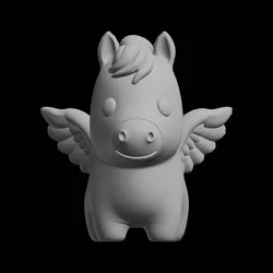 Chibi Pegasus Fantasy Creature 3D Print Model 3D Print Model in Sculpture 620561
