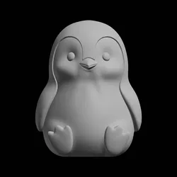 Chubby Penguin 3D Print Model 3D Print Model in Board Game 620576
