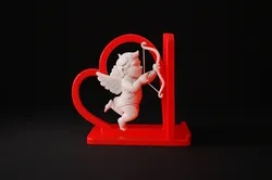 Cupid Heart Phone Holder Valentines Day Romantic Desk Stand 3D Printed Love Angel Phone Stand 3D Print Model in Other 620121