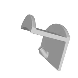 Curve-Preserving Wall-Mounted Hat Hanger – Minimalist 3D Printable Cap Display