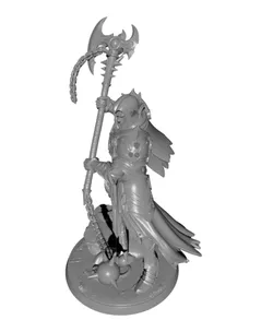 Dark Elf Executioner Chain Glaive Premium STL