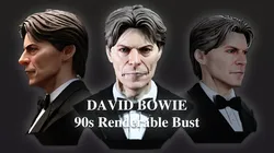DAVID BOWIE 90s renderable bust