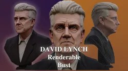 DAVID LYNCH renderable bust
