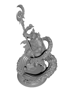 Desert Necromancer Sandstorm Magic High Detail STL