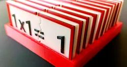 Domino tiles puzzle - Multiplication tables
