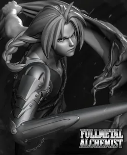 Edward Elric - Fullmetal Alchemist 3D Print Model in Man 619076