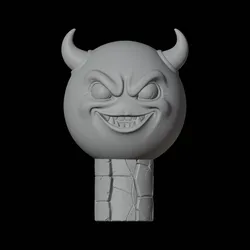 Evil Devil Emoji Character 3D Print Model in Sculpture 620762