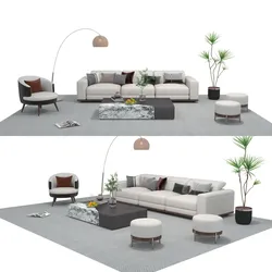 Fabric sofa set 19