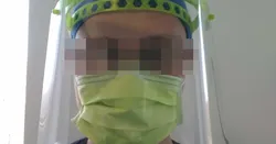 Face shield - A4 binding sheet - easy punching