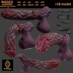 Fantasy Groknir Dragon Penis Rigged
