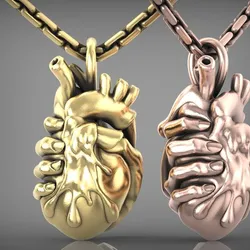 heart and hand pendant