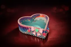 Heart Shaped Decorative Box Valentines Day Gift Cute Pastel Candy Style 3D Printed Keepsake C 3D Print Model in Other 619618