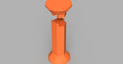 Hex axle for "Updated Ball bearing TPU Wheel Upgrade to the Prusa Spoolholder for Ikea Lack"