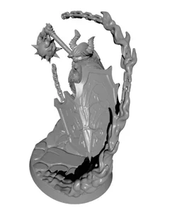 Infernal Gladiator Molten Chain Weapon Detailed STL