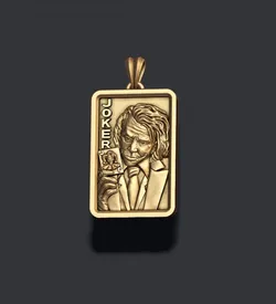 Joker playing card pendant light 3D print model 3D Print Model in Pendants 619772