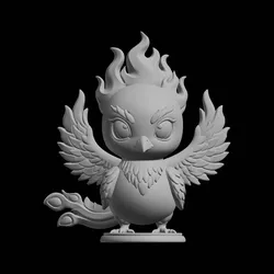 Mythical Phoenix Figure 3D Print Model in Sculpture 620601