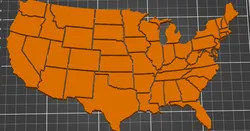 Puzzle of the Continental USA