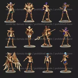 Saint Seiya 12 Gold Saints Pack