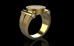 Signet ring model 799 3D Print Model in Rings 622339