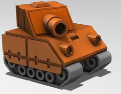 Tank Model from Advance Wars Game