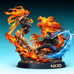Twin Shadow Warriors – Anime Style Battle Diorama STL