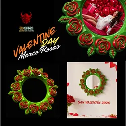 Valentine Day - Rose Frame | Wall Decor / Photo Frame