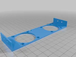 6*2.5" to 5.25" bay adaptor (remix with larger holes)