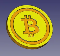 Bitcoin Refrigerator Magnet easy print