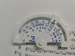 Chef's Slide Rule