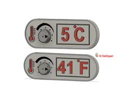 Fridge magnet to regulate the temperature