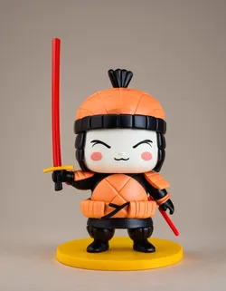 gratuită de Other STL Descărcare - Ninja Mouse Warrior: Cute & Fierce - Pukaty
